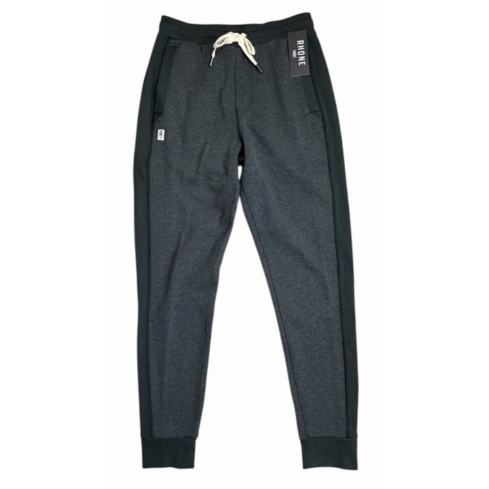Rhone Men’s SMALL Heritage Midweight Sweatpant Jogger Black Workout Gym